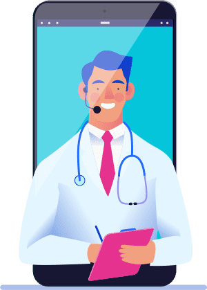 Doctor in a cell phone